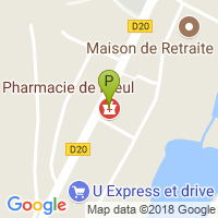 carte de la Pharmacie de Nieul