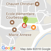 carte de la Pharmacie de Courbessac