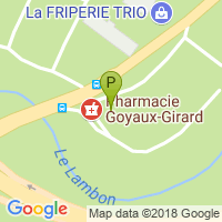 carte de la Pharmacie des Brizeaux