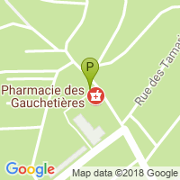 carte de la Pharmacie des Gauchetieres