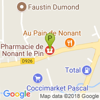 carte de la Pharmacie de Nonant le Pin