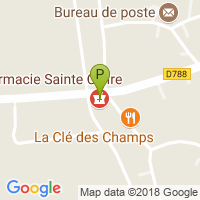 carte de la Pharmacie Sainte Claire