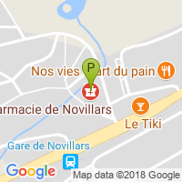 carte de la Pharmacie de Novillars