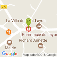 carte de la Pharmacie du Layon