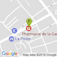 carte de la Pharmacie de la Gare