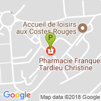 carte de la Pharmacie des Costes Rouges