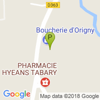 carte de la Pharmacie Hyeans-Tabary