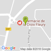 carte de la Pharmacie de la Croix Fleury