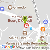 carte de la Pharmacie du Bourg d'Orvault