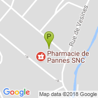 carte de la Pharmacie de Pannes