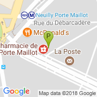 carte de la Pharmacie de la Porte Maillot