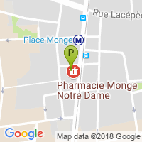 carte de la Pharmacie Monge