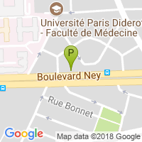 carte de la Pharmacie Bichat