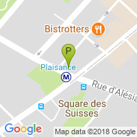 carte de la Pharmacie Alesia Plaisance