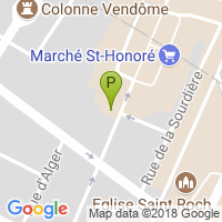 carte de la Pharmacie du Marché Saint Honore