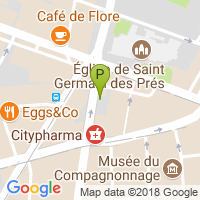 carte de la Pharmacie Saint Germain des Pres