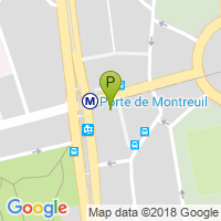 carte de la Pharmacie de la Porte de Montreuil