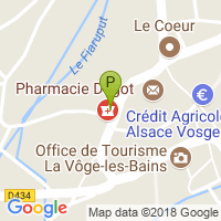 carte de la Pharmacie Thermale