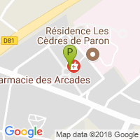 carte de la Pharmacie des Arcades