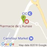 carte de la Pharmacie de l'Aunaie