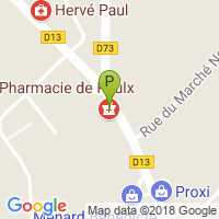 carte de la Pharmacie de Paulx