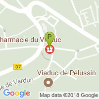 carte de la Pharmacie du Viaduc