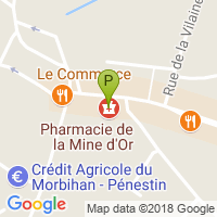 carte de la Pharmacie de la Mine d'Or