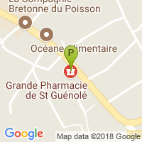 carte de la Pharmacie Grande de Saint Guenole