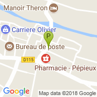 carte de la Pharmacie de Pepieux