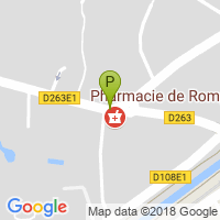 carte de la Pharmacie de Rompsay