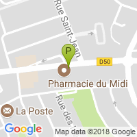 carte de la Pharmacie du Midi