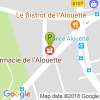 carte de la Pharmacie de l'Alouette