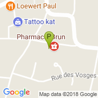 carte de la Pharmacie de la  Hardt