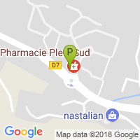 carte de la Pharmacie Plein Sud