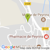 carte de la Pharmacie de Peyrins