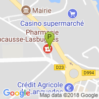 carte de la Pharmacie Dancausse Lasbugues