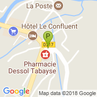 carte de la Pharmacie Dessol Tabayse