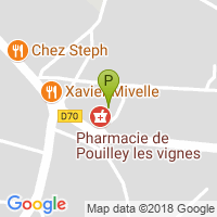 carte de la Pharmacie de Pouilley les Vignes