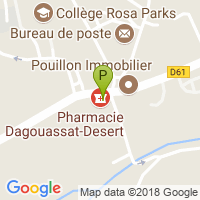 carte de la Pharmacie Dagouassat Desert