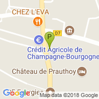 carte de la Pharmacie de Prauthoy