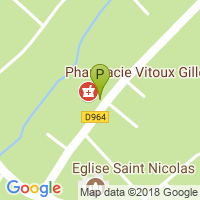 carte de la Pharmacie Vitoux Gillet