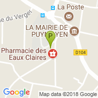 carte de la Pharmacie des Eaux Claires