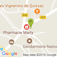 carte de la Pharmacie Marty