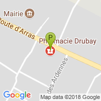 carte de la Pharmacie Drubay