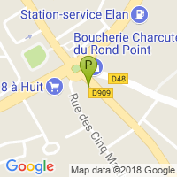 carte de la Pharmacie du Rond Point