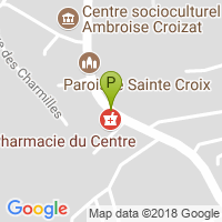 carte de la Pharmacie du Centre