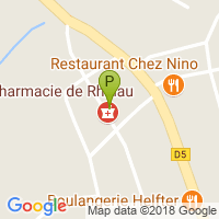 carte de la Pharmacie de Rhinau