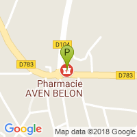 carte de la Pharmacie Aven Belon