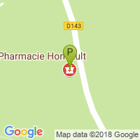 carte de la Pharmacie Honvault Mathieu