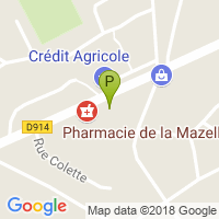 carte de la Pharmacie de la Mazelle